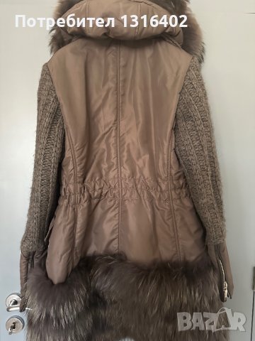 Зимно яке с естествен косъм, размер S, снимка 6 - Якета - 42161040