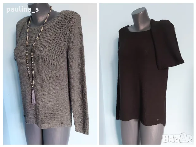 Два броя / Памучен пуловер тип туника "Only" / голям размер 
