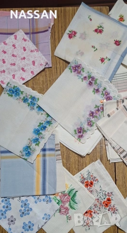 Нови памучни носни кърпички , снимка 3 - Хавлиени кърпи - 54347105