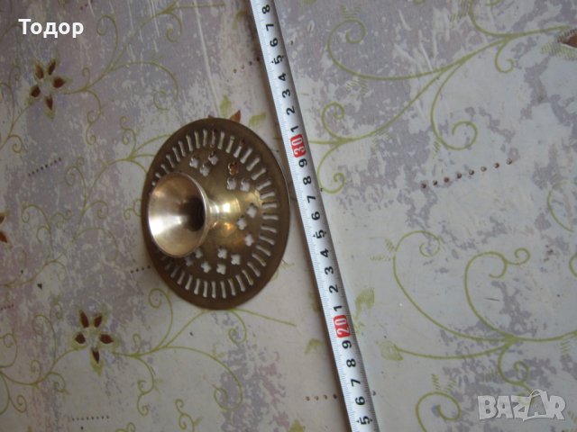 Старинна бронзова поставка за чайник топли предмети 