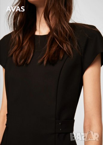 Нова MANGO -55% рокля S размер черна класическа офис делова, снимка 5 - Рокли - 29347443