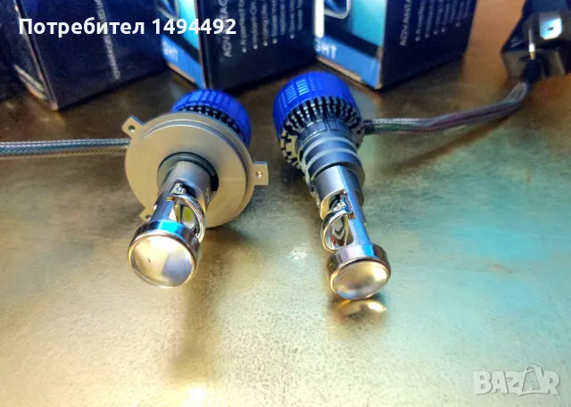Ново +800% H4, H7,  прожекторни Led крушки, снимка 9 - Части - 48285183