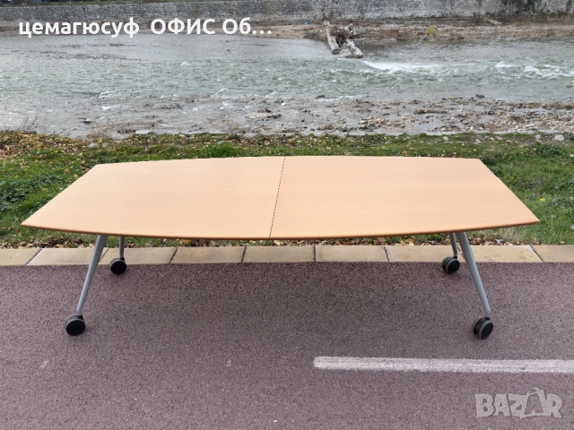 Страхотна конферентна маса за срещи сгъваема подвижна на колелца;, снимка 3 - Маси - 52814804
