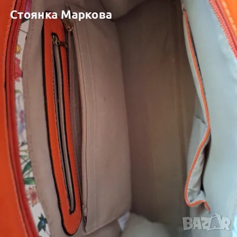 Нова чанта в оранжева разцветка, снимка 5 - Чанти - 47591834