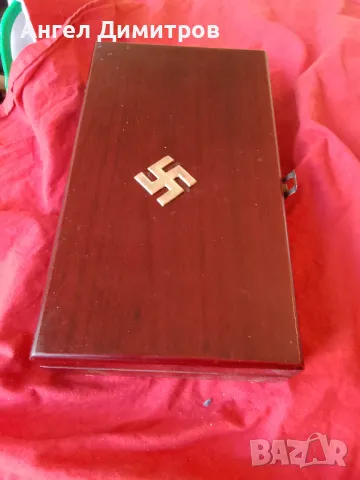 Трети райх страхотна дървена кутия , снимка 2 - Колекции - 50290341
