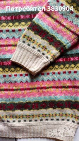 Пуловер Benetton, L, момиче 8 -10 години, вълна, снимка 7 - Детски пуловери и жилетки - 42343588