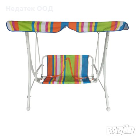 Двуместна люлка, 1.10x0.7x1.10м, Многоцветна/ райе