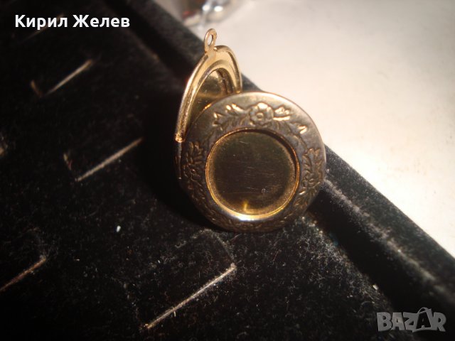 ПОЗЛАТЕН МЕДАЛЬОН РАМЧИЦА за СНИМКИ ЛЮБОВЕН АРТ ПЕНДАНТ РЕТРО СТИЛ ПОЗЛАТА 17457, снимка 8 - Колиета, медальони, синджири - 31416643