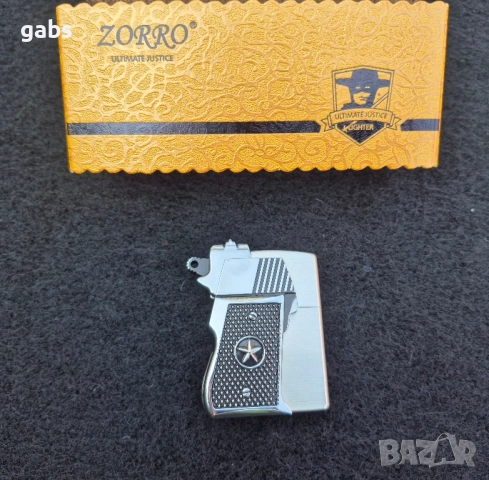 Бензинова запалка ZORRO в стилна подаръчна кутия, снимка 7 - Запалки - 51677916