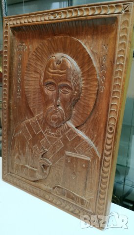 Икона свети Николай, снимка 5 - Икони - 29676715