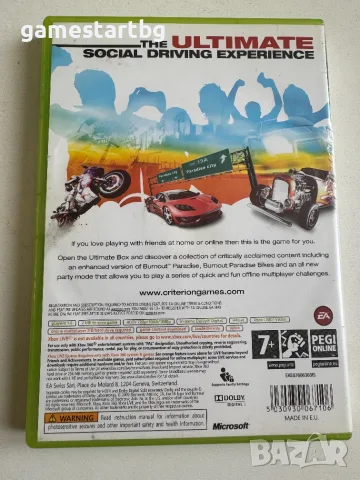 Burnout Paradise The Ultimate Box за Xbox 360/Xbox one, снимка 2 - Игри за Xbox - 56096259