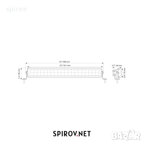 LED бар HELLA Long-range light Black Magic 12/24V 200W 11000lm 5700K, снимка 2 - Части - 55701743