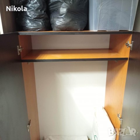 Двукрил гардероб врати цвят венге корпус череша 155/83 /47,5см, снимка 2 - Гардероби - 38863443