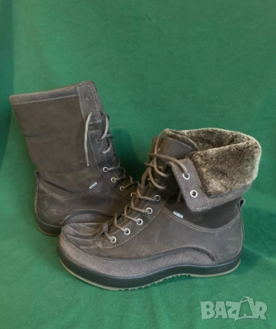 ECCO GORE-TEX: номер 40  Дамски зимни ботуши с двупосочна подплата от кожа