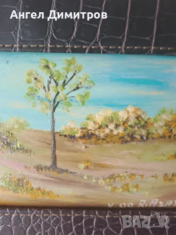 Маслена картина подписана , снимка 2 - Картини - 49663728