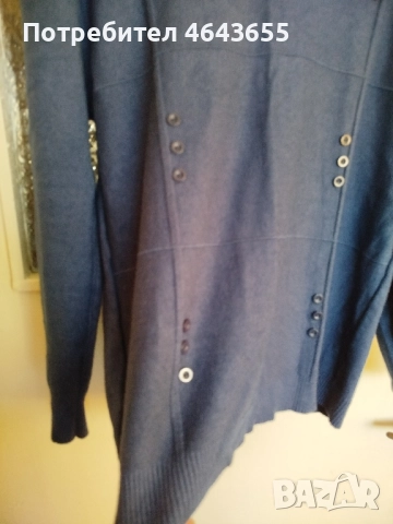 Синя зимна блуза хл размер , снимка 9 - Пуловери - 52424996