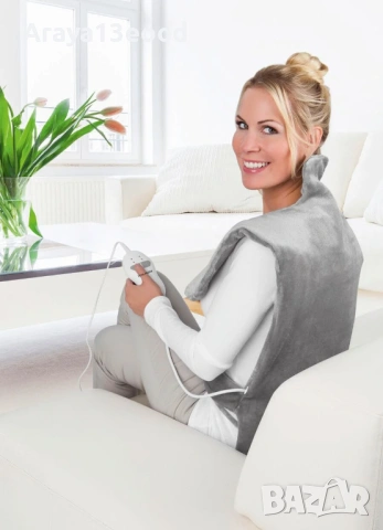 Одеяло за масаж на гръб и врат Vitalmaxx с нагревател 100 W, 67 х 84 см Одеяло за масаж на гръб и вр, снимка 5 - Масажори - 54066047