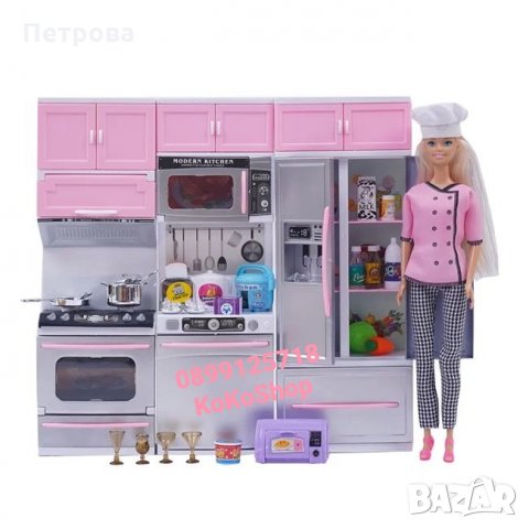 Кукла с кухня и аксесоари/Кукла готвач, снимка 1 - Кукли - 35134910