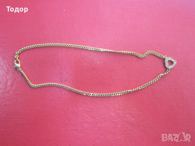 Страхотно позлатено колие с камъни 