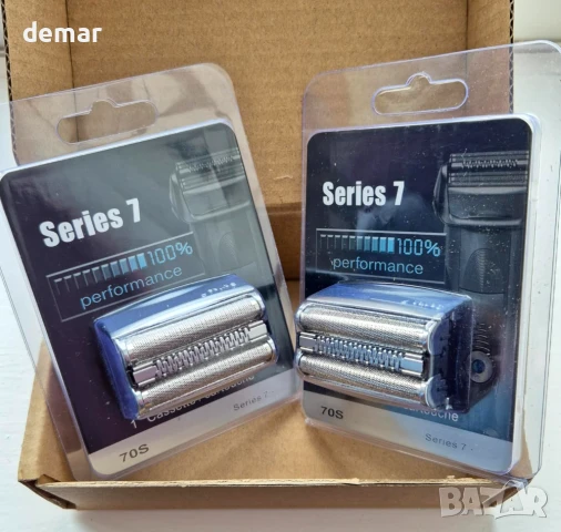 Резервна глава за електрическа самобръсначка, съвместима с Braun Series 70S, 2 броя, снимка 8 - Електрически самобръсначки - 50766761