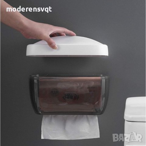 Водоустойчиво чекмедже за тоалетна хартия с поставка за телефон за баня, снимка 2 - Органайзери - 44497977