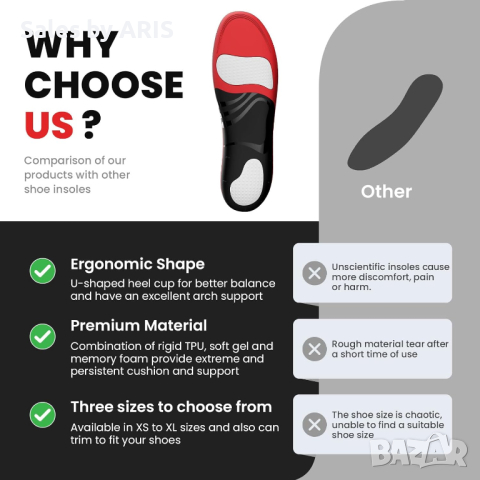 Ортопедчини стелки за подходящ за плоски крака както и работни обувки., снимка 6 - Други - 44601468