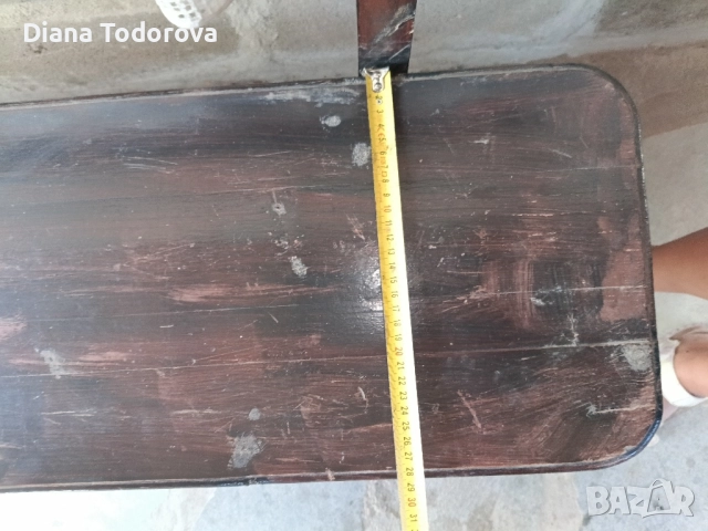 продавам дървена маса с две единични пейки е една двойна ъглова пейка, снимка 18 - Маси - 51533427