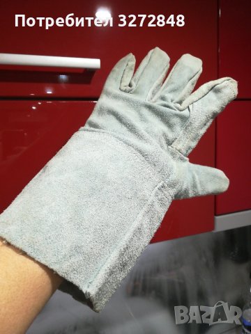 Мъжки заваръчни/ работни/ ръкавици- естествена кожа , снимка 2 - Ръкавици - 44209655