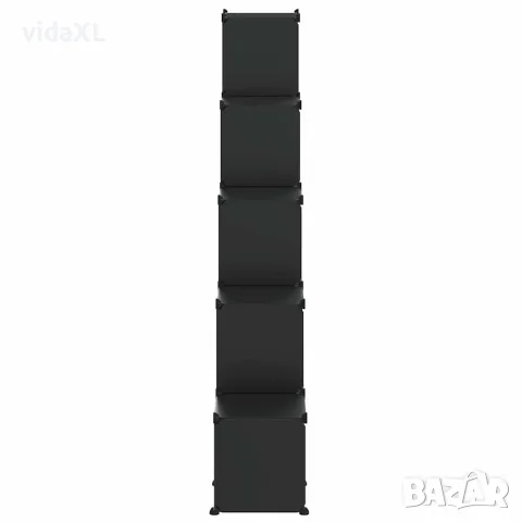 vidaXL Органайзер с кубични отделения, 15 куба, черен, PP, снимка 6 - Кутии за съхранение - 56147163