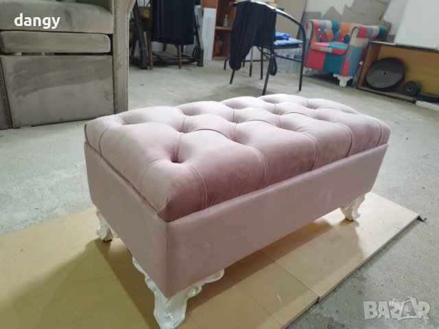 Табуретки честърфийлд, снимка 10 - Дивани и мека мебел - 42731529