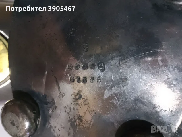 Дълбоко посребрен 150 годишен чайник, снимка 4 - Антикварни и старинни предмети - 56057140