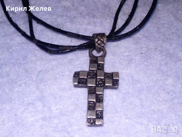 МОДНО СРЕБЪРНО КОЛИЕ с АРТ КРЪСТЧЕ ЛАКИРАНО СРЕБРО 925 ПРОБА 34506, снимка 15 - Колиета, медальони, синджири - 39547612