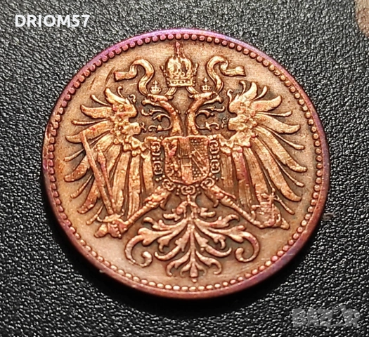 Монети Австрия › Австро-Унгарска крона - 2 бр. (1899-1903), снимка 4 - Нумизматика и бонистика - 55656937