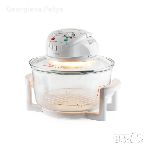 Комбинирана 2в1 халогенна фурна и еър фрайър MFC-1200,1400W,12 л., снимка 5 - Печки, фурни - 52649067