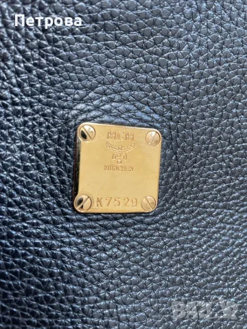 Кожена чанта MCM Оригинал, снимка 3 - Чанти - 56140666