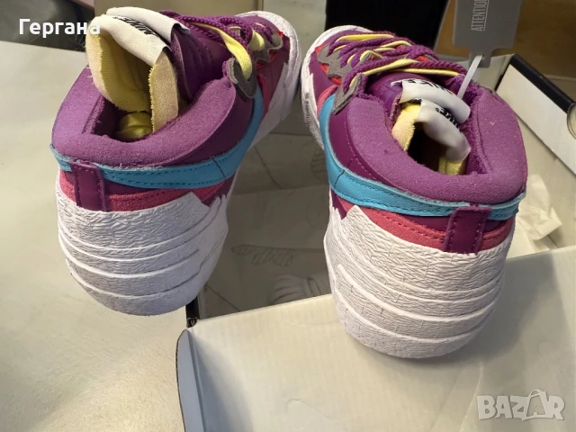 Nike x Sacai x KAWS кожени кецове, снимка 5 - Маратонки - 50679344