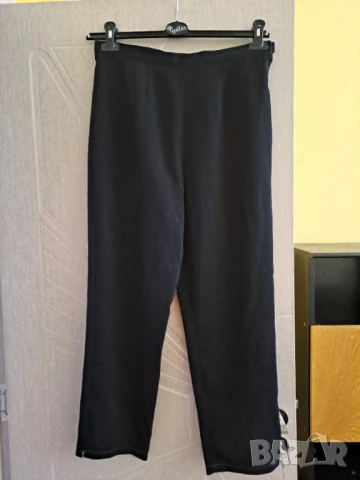 Дамски черен панталон по-широк, снимка 6 - Панталони - 50950915