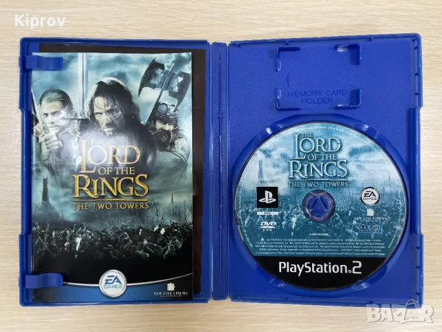 🎮 Lord of the Rings: Two Towers за PlayStation 2 – оригинална игра с кутия и книжка, снимка 2 - Игри за PlayStation - 49461046