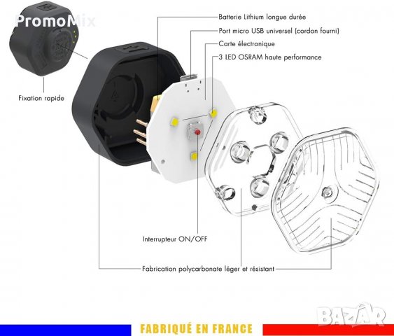 Led Фенер Liggoo водоустойчив удароусточив фенер бяла светлина, снимка 6 - Други - 38308739