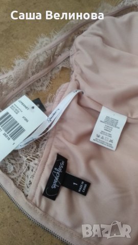 дантелена блуза в нежно розово, снимка 4 - Корсети, бюстиета, топове - 37320280