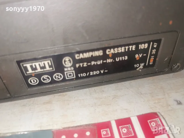 ITT CAMPING CASSETTE 109 2908261925L4, снимка 17 - Радиокасетофони, транзистори - 55867580