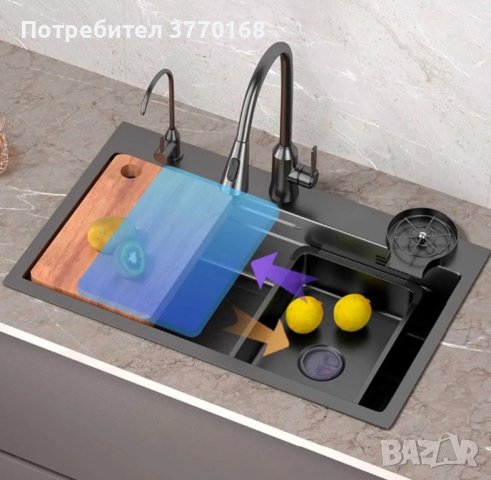 Кухненска мивка - многофункционална, снимка 3 - Мивки - 44456145