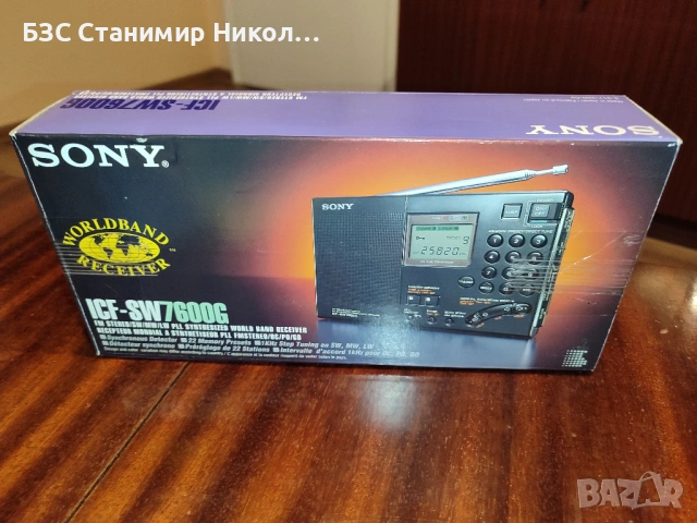 Радио Sony ICF-SW7600G FM Stereo/SW/MW/LW PLL World Radio., снимка 4 - Радиокасетофони, транзистори - 53177242