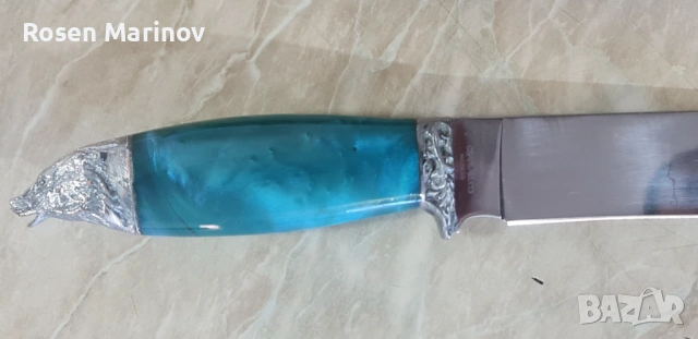 Ръчно изработен нож от стомана 65×13 инструментална скалпелна стомана руска ножът е закален на 56 / , снимка 6 - Ножове - 53174561