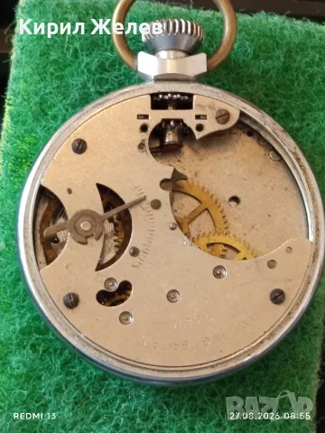 Джобен часовник INGERSOLL Made in Britain рядък за КОЛЕКЦИОНЕРИ 41241, снимка 6 - Антикварни и старинни предмети - 55829400