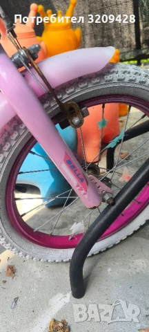 Детско колело с помощни колелца Bella 16х2.125, снимка 8 - Детски велосипеди, триколки и коли - 51079925