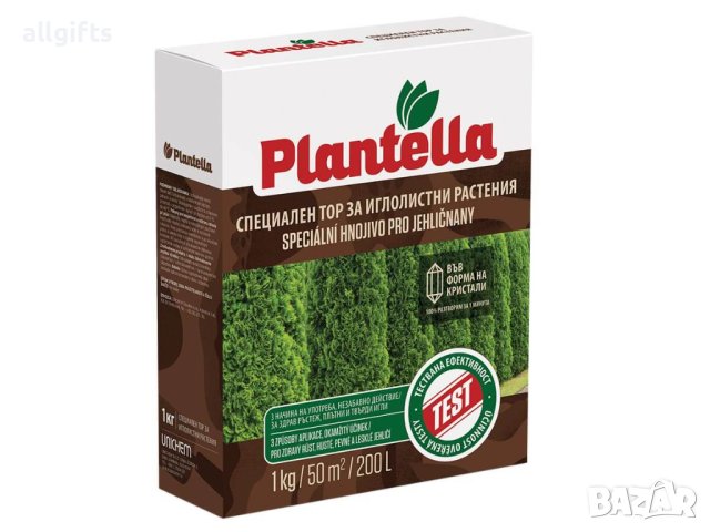 Тор Plantella специален за иглолистни растения в кристална форма 1 кг., снимка 2 - Тор и почвени смеси - 44477107