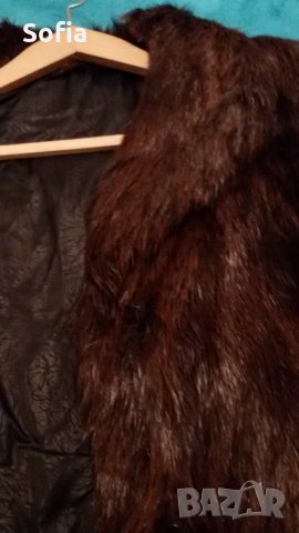 Естестен косъм Визон-нутрия дълго 122см палто, снимка 11 - Палта, манта - 30654858