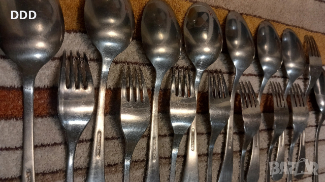 Вилици и лъжици П. Денев Перла , снимка 7 - Прибори за хранене, готвене и сервиране - 52809092