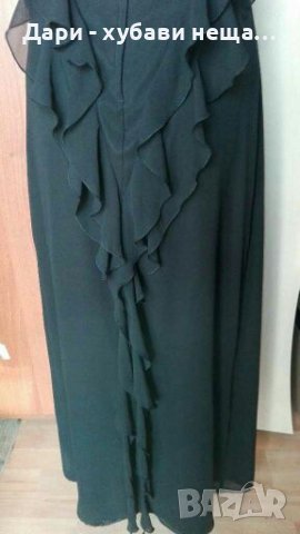 Прелестна дълга рокля от шифон и сатен🍀❤S,S/M❤🍀арт.4366, снимка 6 - Рокли - 37201121